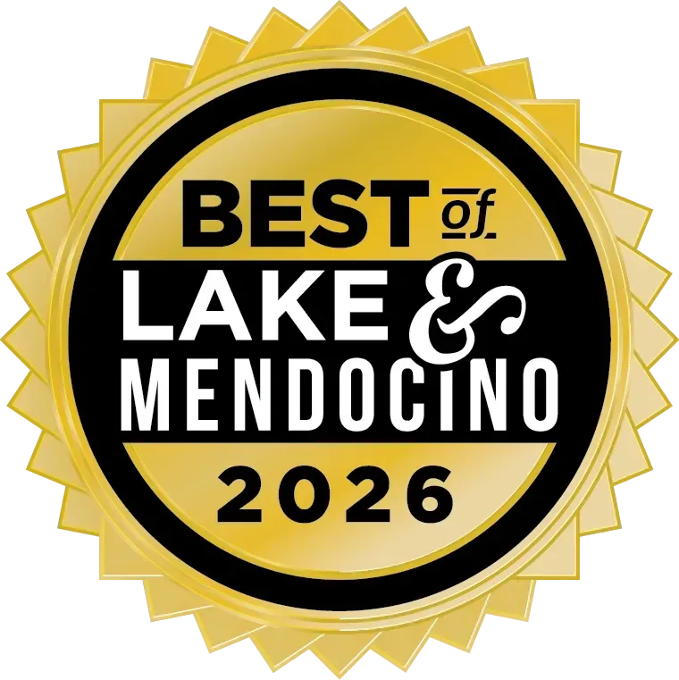 Best of Lake and Mendocino 2026 Gold award badge